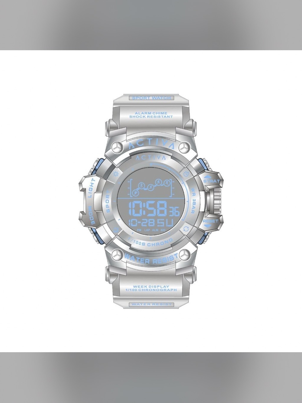 ACW8082-025 - Activa X
Invicta Digital Unisex Watch - 50mm
